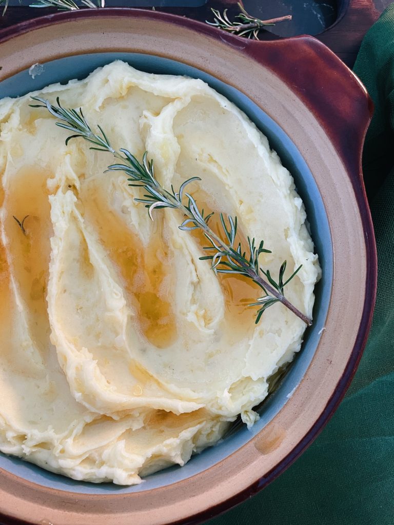 Rosemary Brown Butter Whipped Potatoes - PEI Potatoes