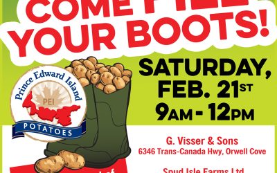 Island Farms Team Up for Annual “Fill Your Boots” Potato Giveaway